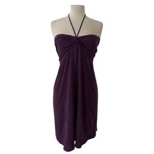 Motherhood Maternity Dark Purple Hanging Neckline Sundress